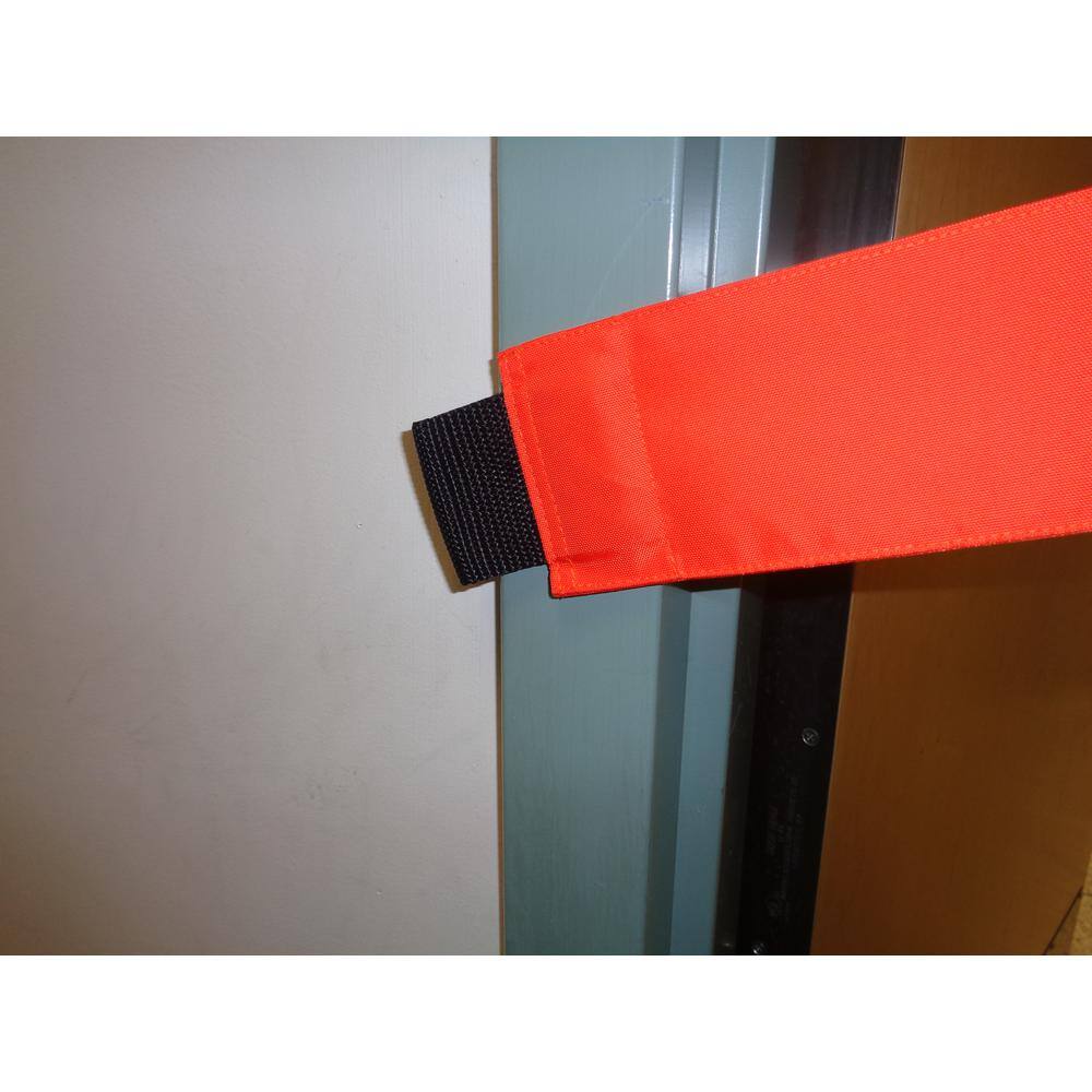 Magnetic Door Barrier Nylon Safety Barrier with Magnetic Ends Closed for Maintenance Imprint Fits up to a Standard 36 in. W Doorway CFM-01