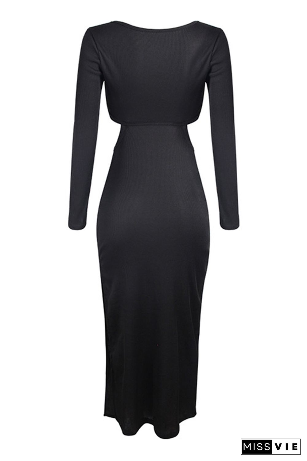 Cut-out Waist Split Side Bodycon Dress Wholesale