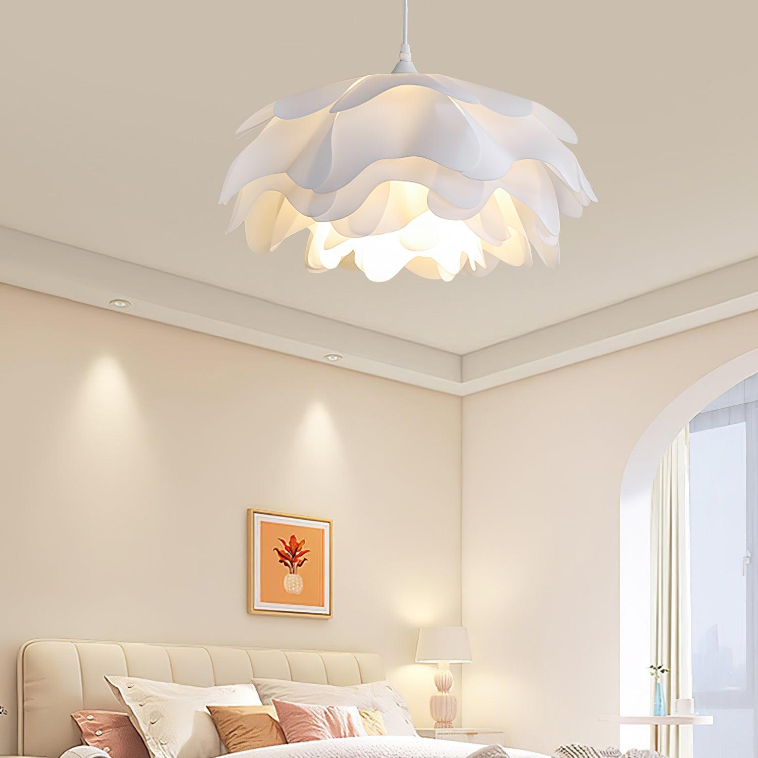 Flower Shaped White Pendant Lamp