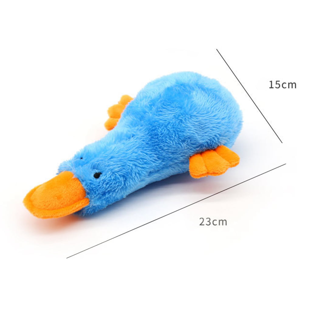 Dog Toy Plush Duck - Interactive Stuffing Soft Pet Playing Toy Puppy Squeaky Toy