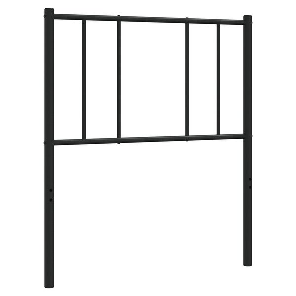 vidaXL Metal Headboard Black 39.4