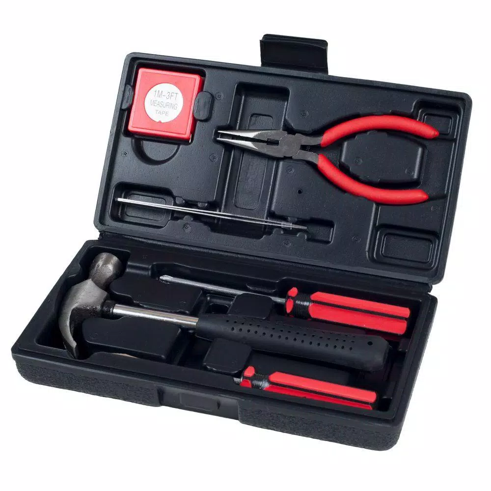 Stalwart Multipurpose Car and Office Black Tool Kit (7-Piece) and#8211; XDC Depot