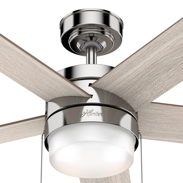 Claudette Ceiling Fan includes Led Light Bulb Hunter Fan