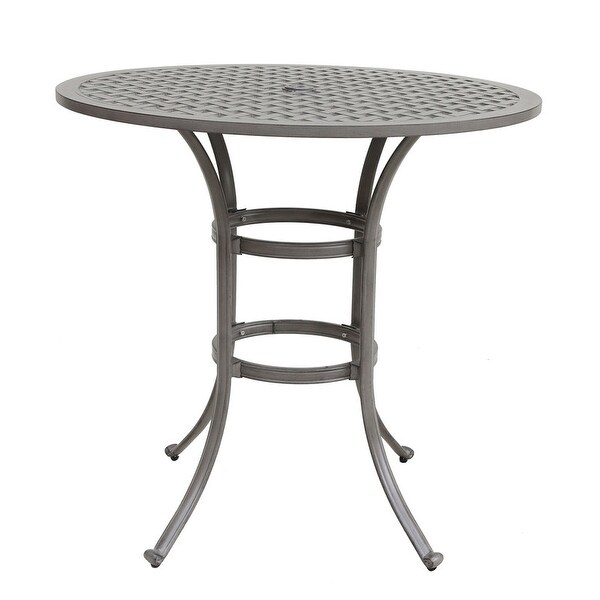 Ventura 42 Inch Cast Aluminum Round Bar Table