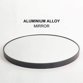 32 in. W x 32 in. H Round Aluminum Framed Wall Mount Modern Decorative Bathroom Vanity Mirror 2022-7-14-5