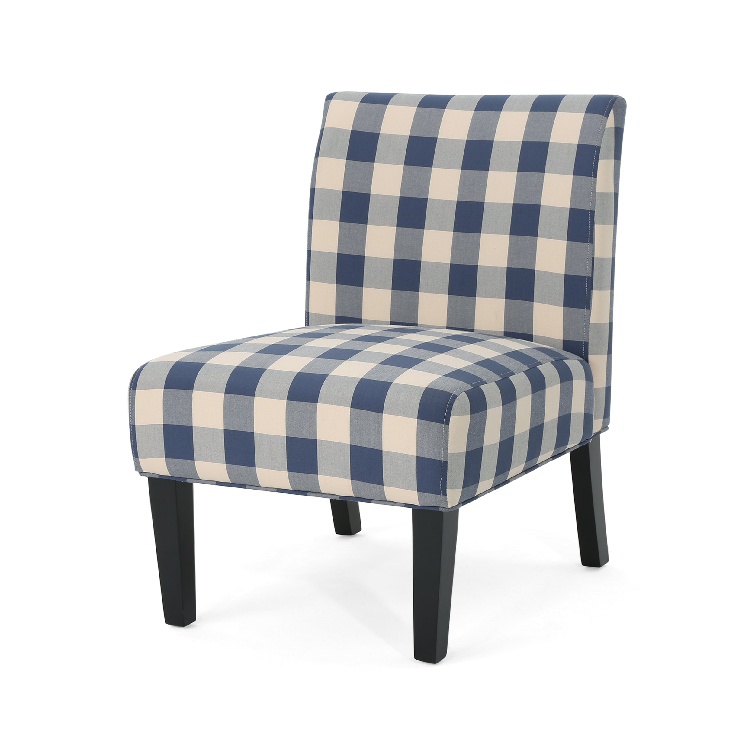 Kendal Contemporary Fabric Slipper Accent Chair