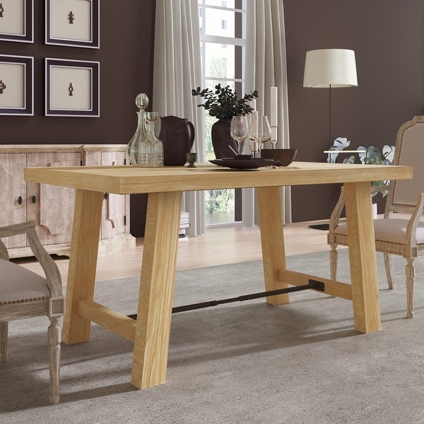 Wood Dining Table Kitchen Furniture Rectangular Table for up to 6