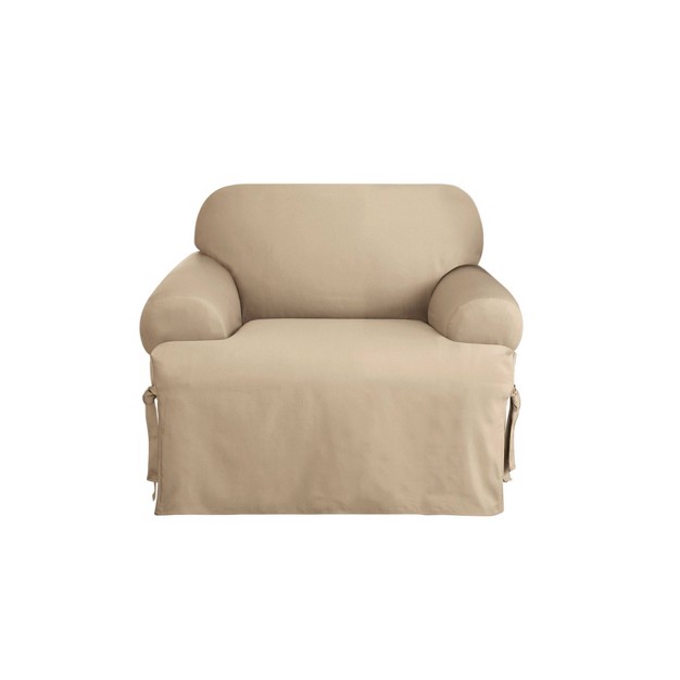 Duck T Cushion Chair Slipcover Tan Sure Fit