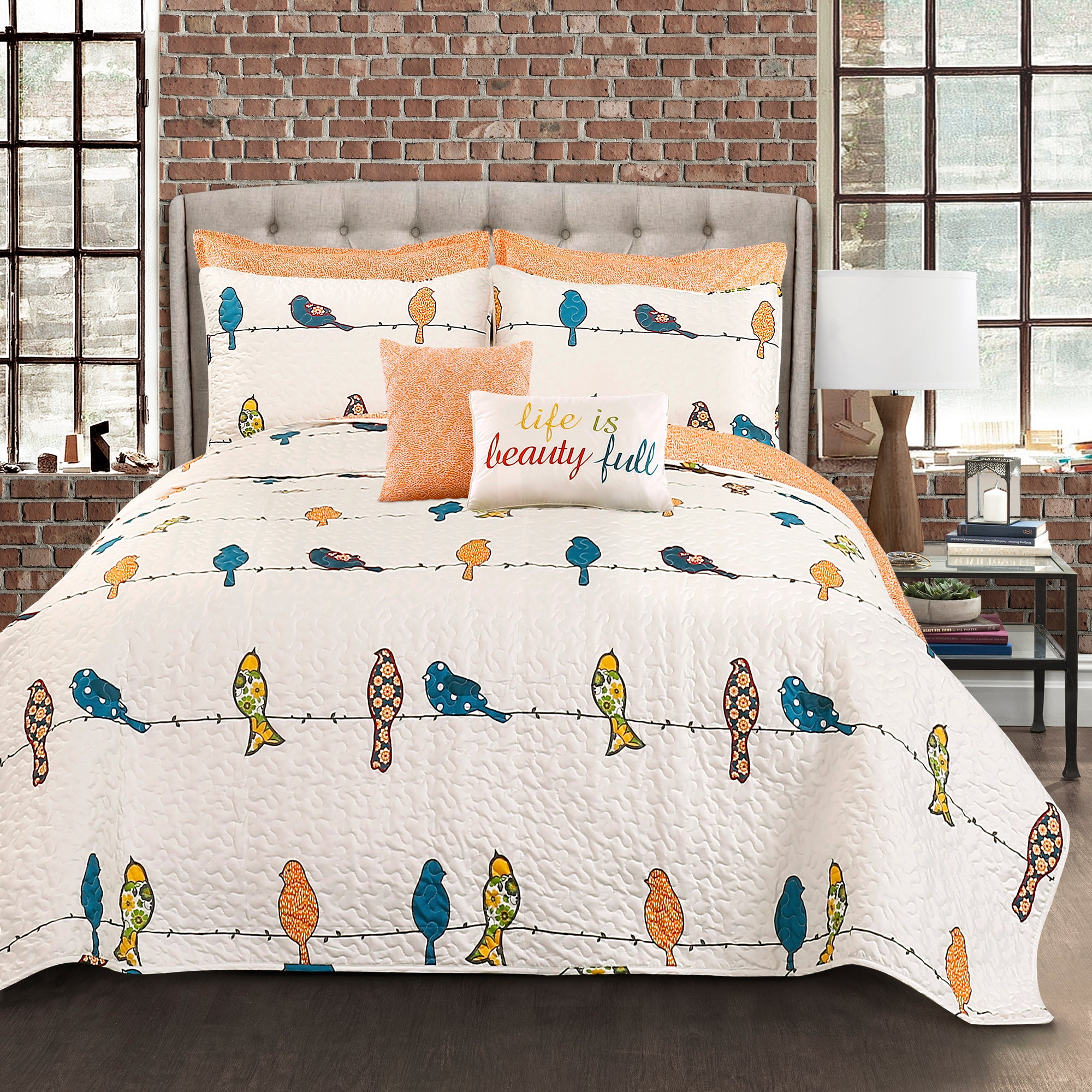 Rowley Birds Quilt 7 Piece Set