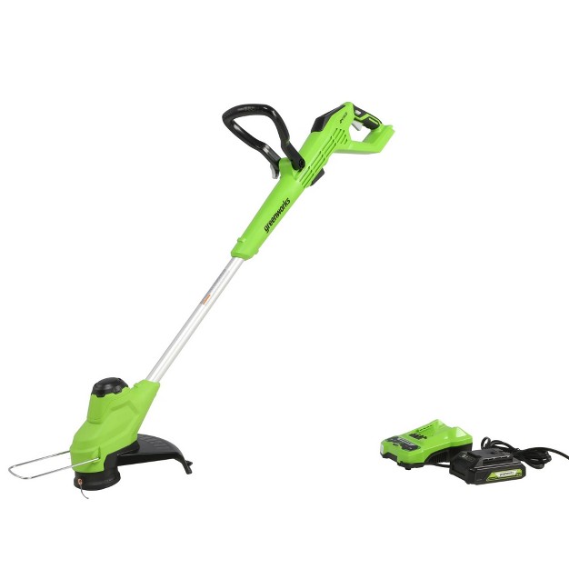 24v Cordless Brushless String Trimmer Edger With 4 0ah Battery amp Charger