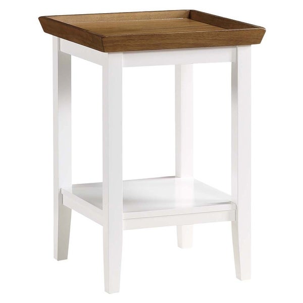 Porch and Den Luxembourg Rubberwood End Table