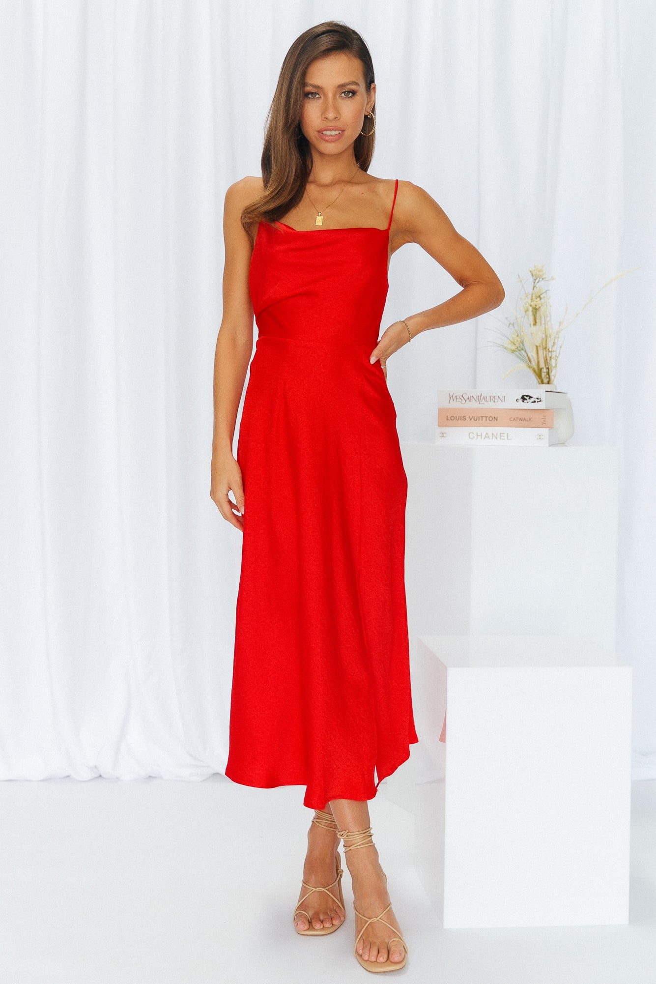 Family Secret Maxi Dress Red