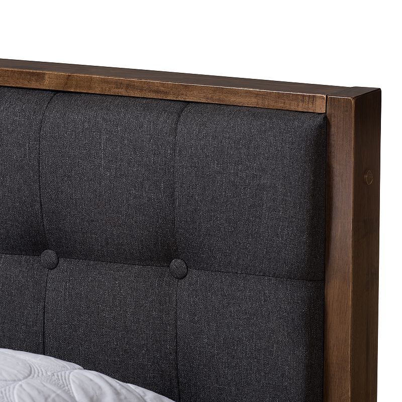 Baxton Studio Jupiter Tufted Platform Bed