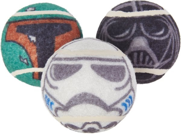 STAR WARS GALACTIC EMPIRE Fetch Squeaky Tennis Ball Dog Toy