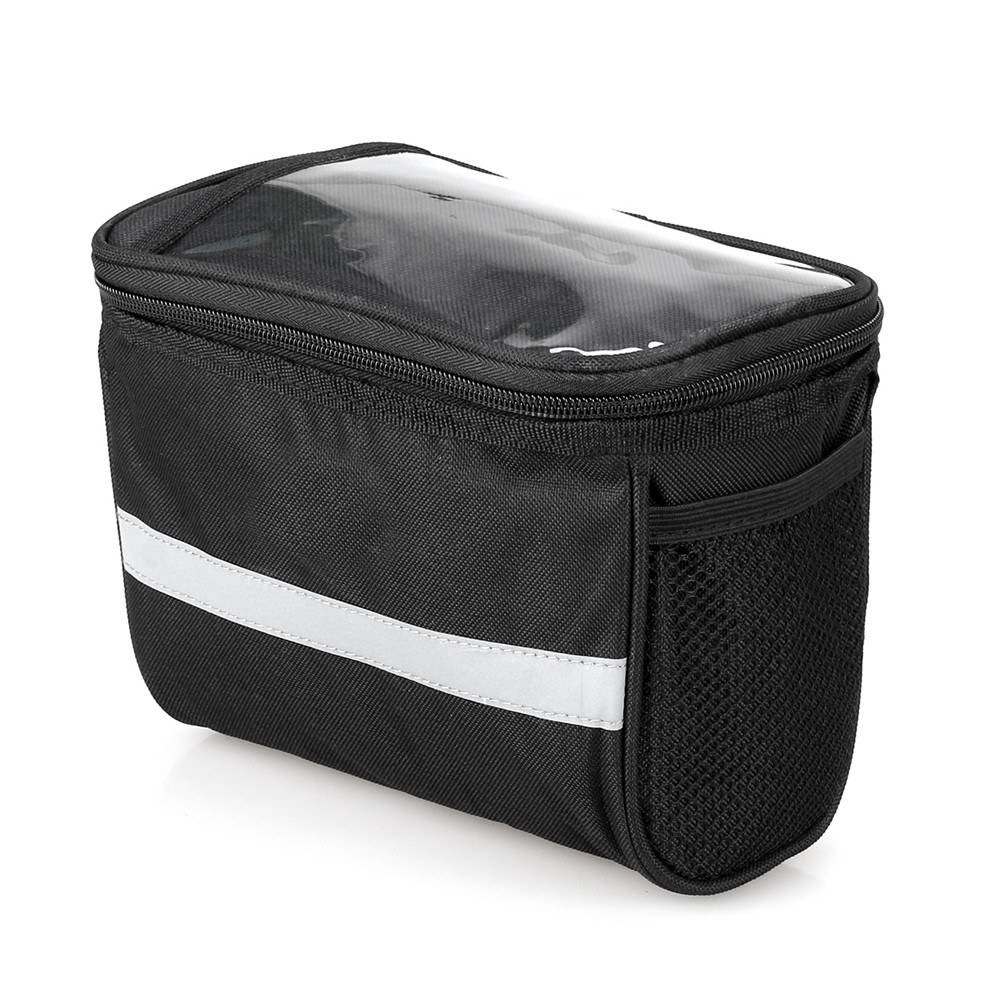 Cycling Bike Bicycle Insulated Front Bag MTB Bike Handlebar Bag Basket Pannier Cooler Bag with Reflective Strip