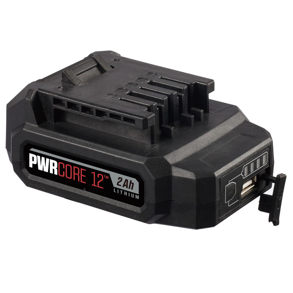 PWRCORE 12™ LITHIUM 2.0AH 12V BATTERY WITH PWRASSIST™ MOBILE CHARGING