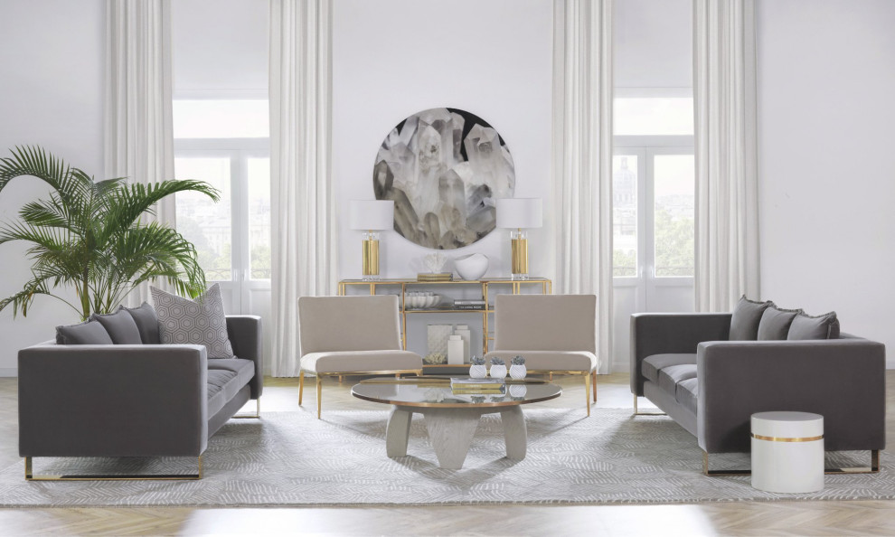 Minor Coffee Table Mirror   Contemporary   Coffee Tables   by Peachtree Fine Furniture  Houzz