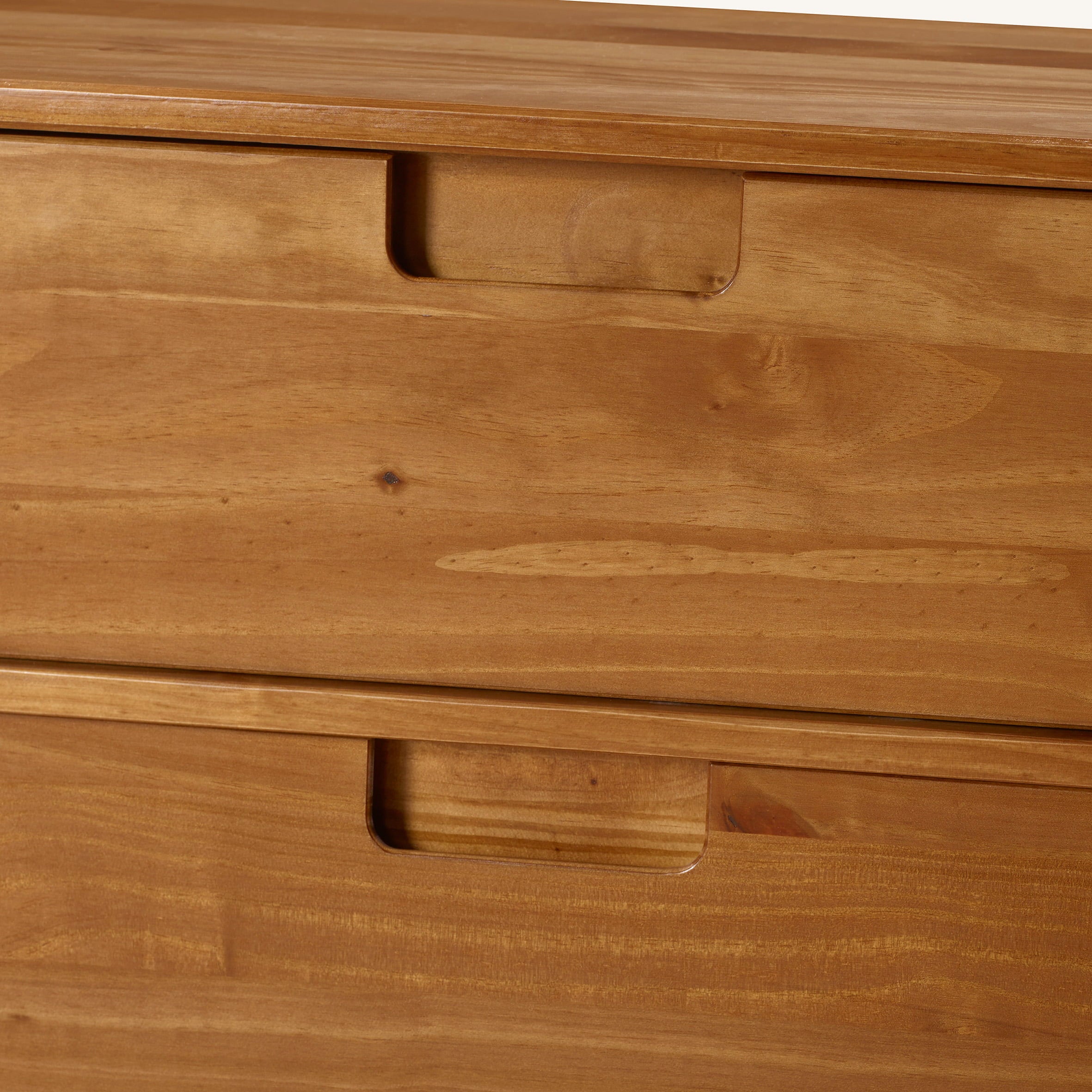 Manor Park Sonoma 6-Drawer Solid Wood Caramel Dresser