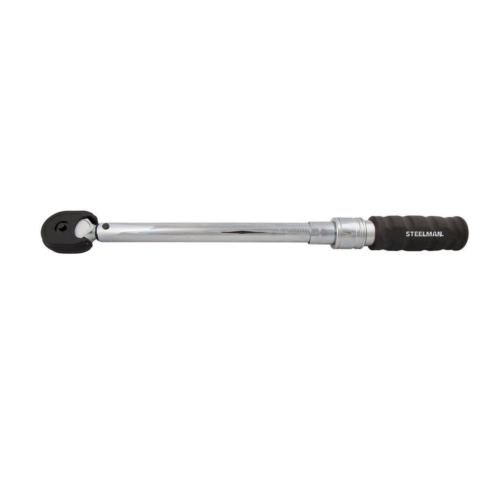 STEELMAN 38 in. Drive 10-100 ft-lb Micro-Adjustable Torque Wrench 301497