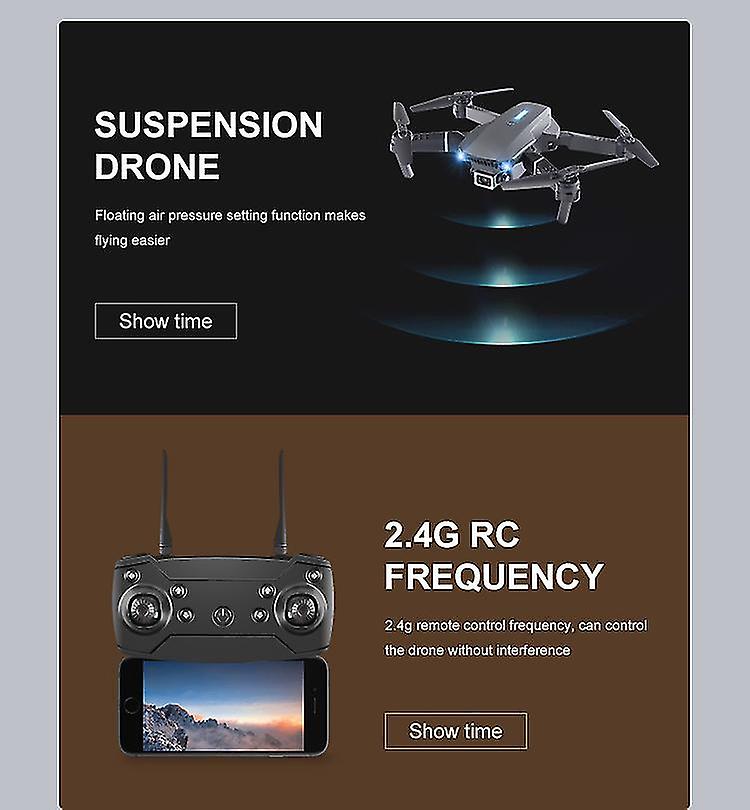 Hd Rc Camera Drone (black)