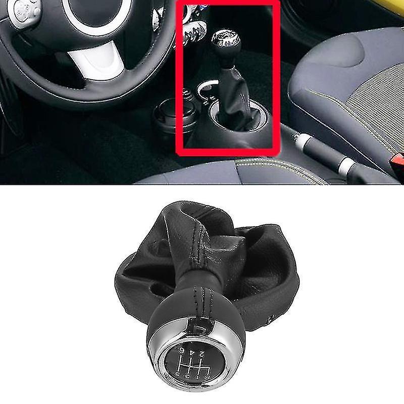 Car 6-speed Manual Gear Shift Lever Gear Shift Knob Dust Cover For Mini Cooper R55 R56 R57 R58 R59