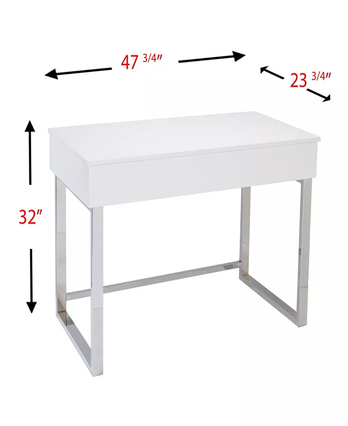 Southern Enterprises Ghent Adjustable Height Sit Stand Desk