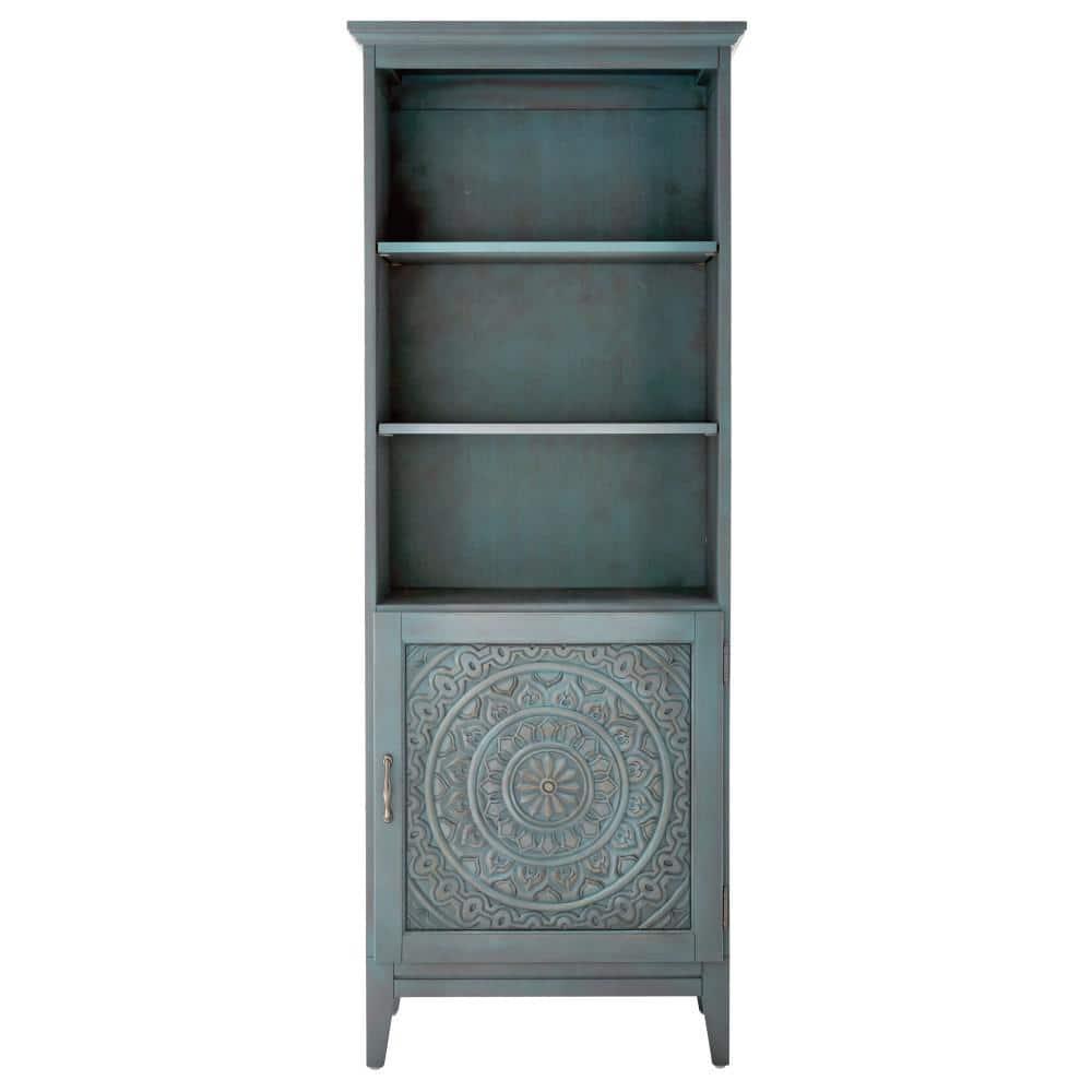 Home Decorators Collection Chennai 25 in W Linen Cabinet in Blue Wash