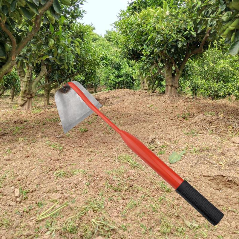 Steel Hardened Hoe Handheld Weeding Rake Planting VegetablesTrenching 11cm