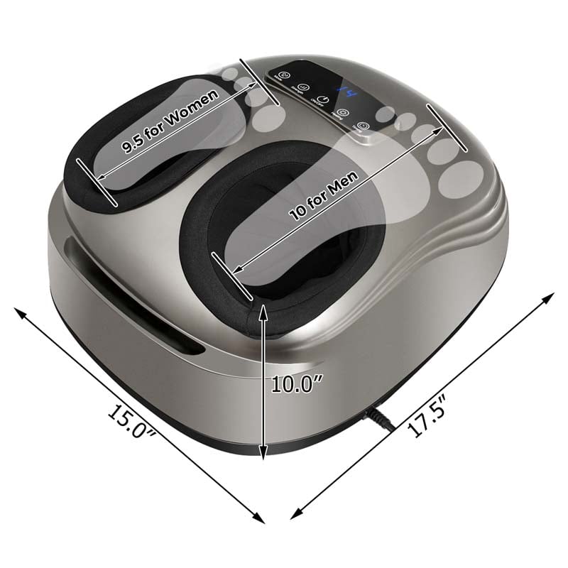 Shiatsu Foot Massager Machine with Heat, Foot Warmer Deep Kneading with 3 Massage Modes for Pain Foot Muscle Relief