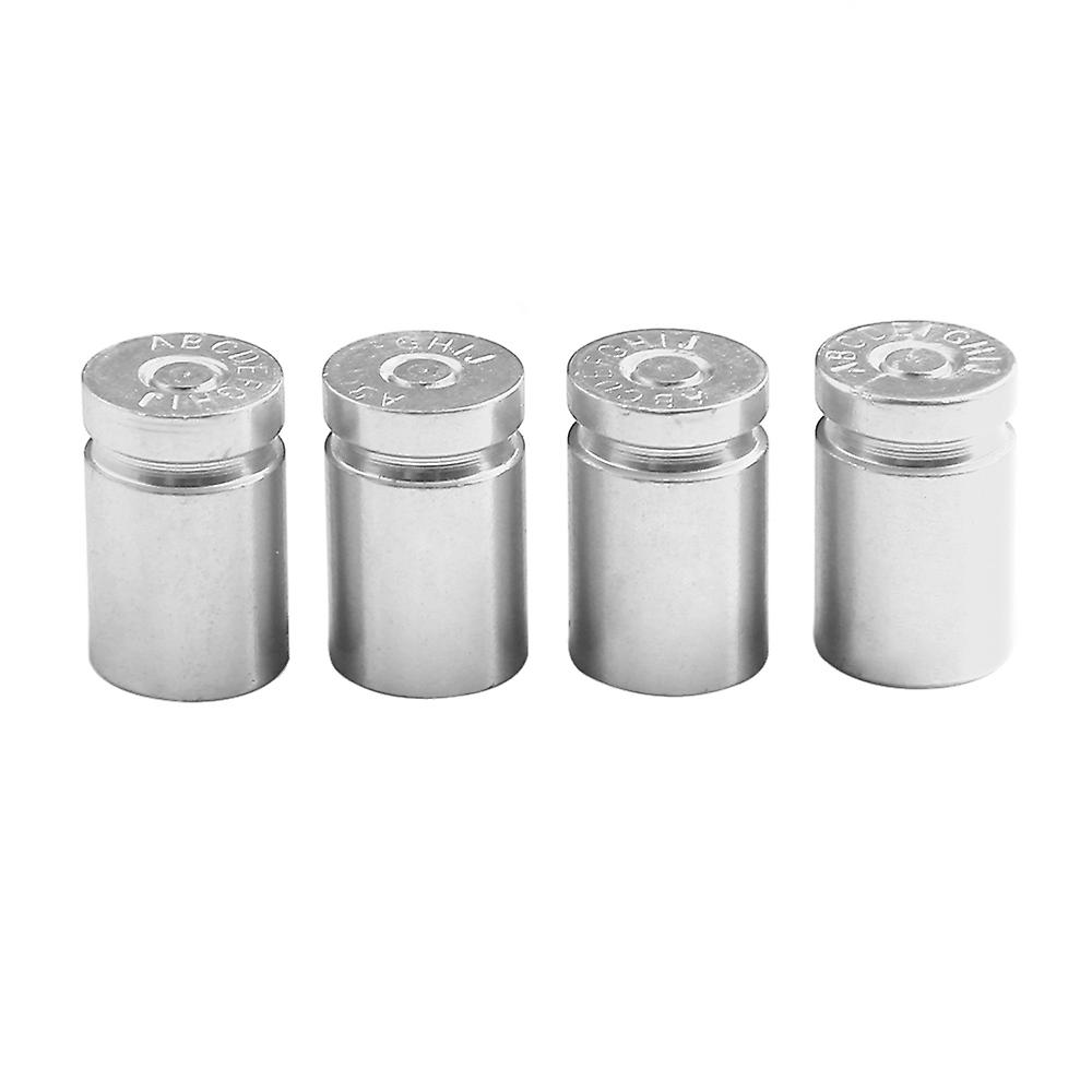 4pcs Tire Valve Stem Cover Caps Aluminum Car Wheel Air Pressure Valve Cap Shell Dust Cap For Automotive Motorcycles Bicycles Tire Universal No.189441