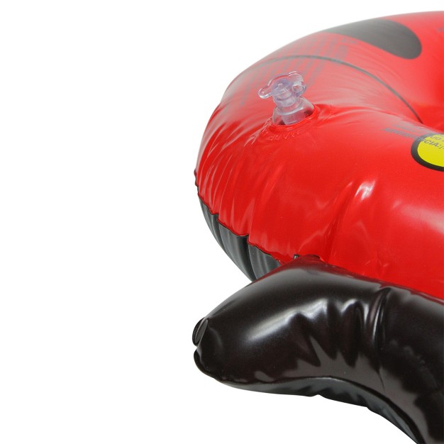 Ladybug Inflatable Children x27 s 1 person Swimming Pool Ring Tube Pool Float Red black