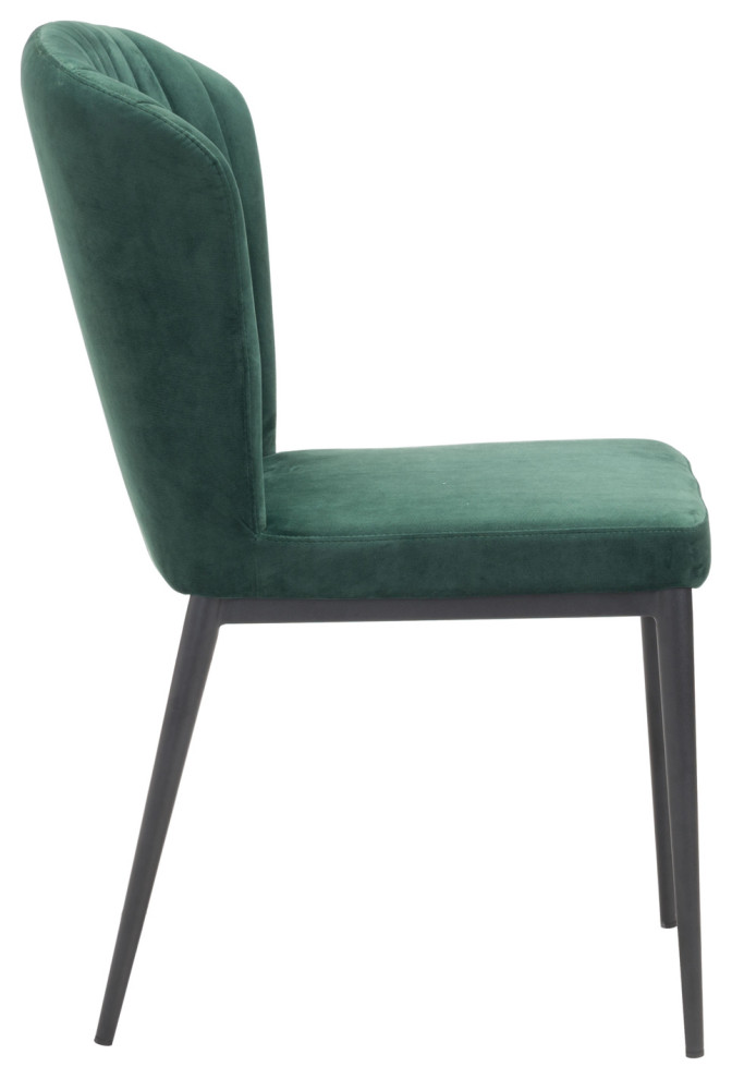 Contemporary Uphostered Tufted Dining Chair   Midcentury   Dining Chairs   by Plush Pod Decor  Houzz