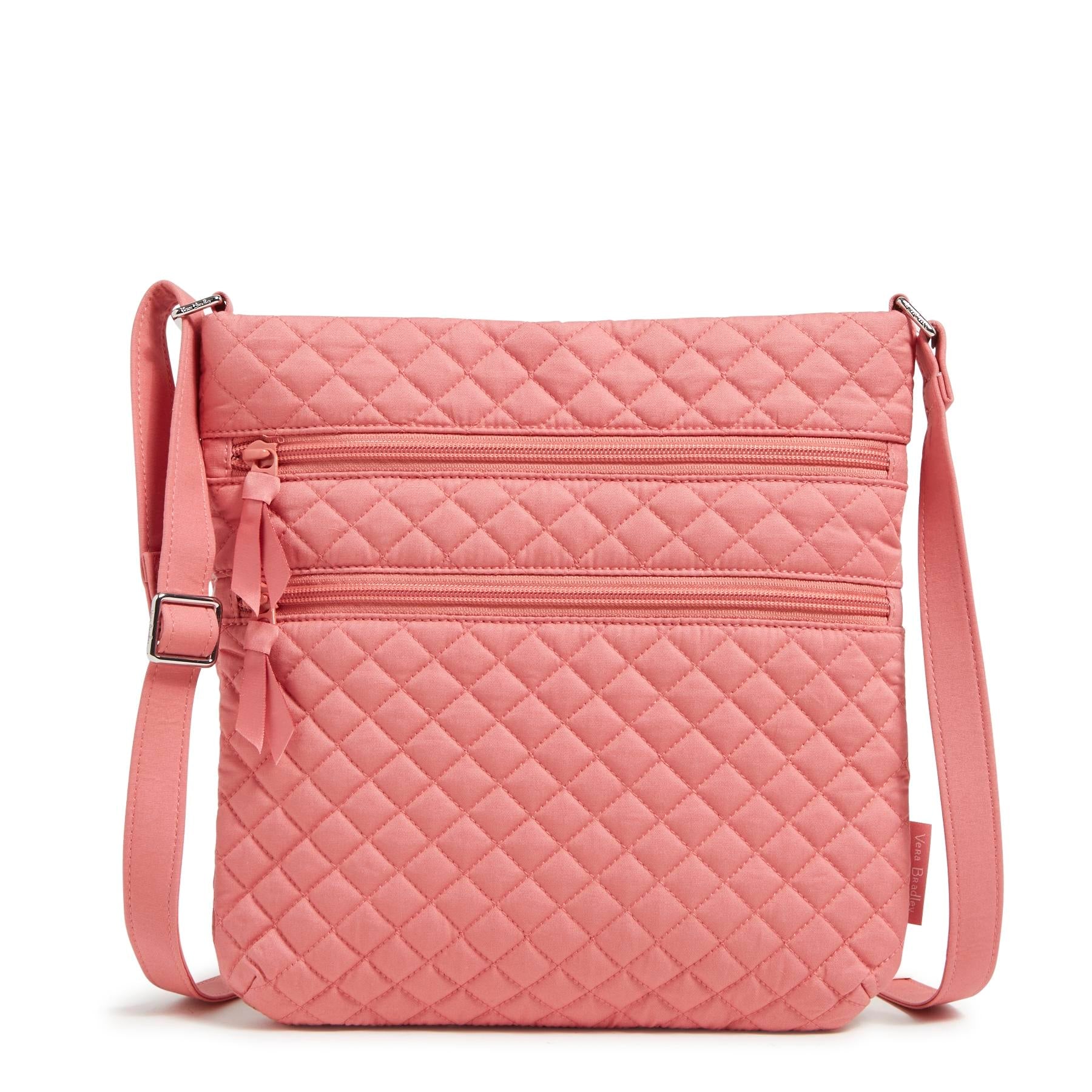 Triple Zip Hipster Crossbody Bag