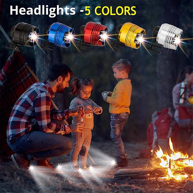 1 Pair Headlights For Crocs Mini Lights Funny Shoe Accessories Night Footlight Hiking Camping Outdoor Sports Lighting Shoes Decor