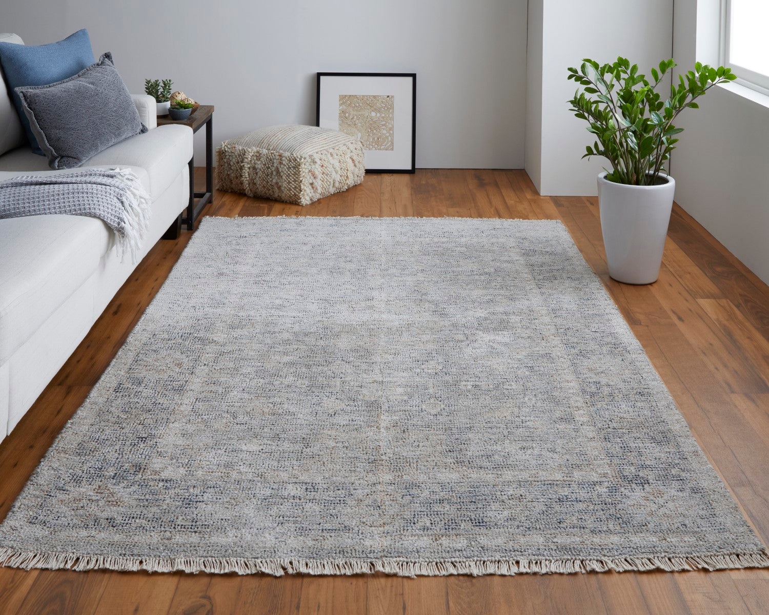 Ramey Tan and Gray Rug by BD Fine