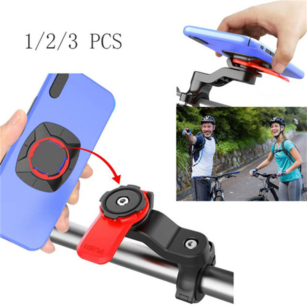 Quad-Lock Out Front Bike Twist Mountain Cradle Cycling Phone Holder Device US Red Mountdog