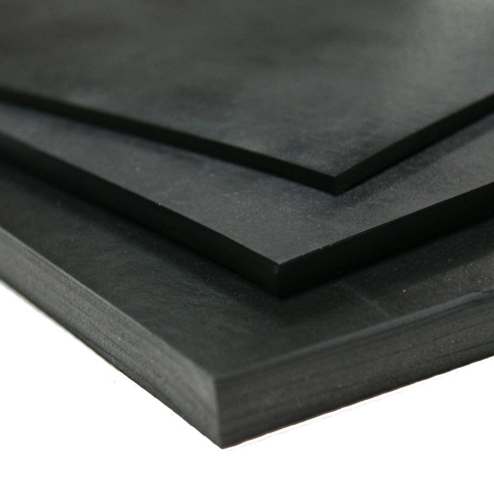 Rubber-Cal Nitrile 14 in. x 36 in. x 144 in. Commercial Grade 60A Black Buna Sheets 20-111-0250-36-144