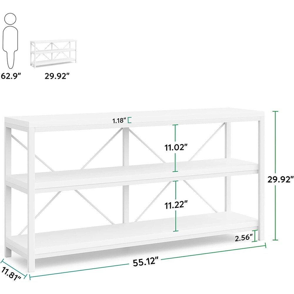 Sofa Table  3 Tiers Console Table  Narrow Long Sofa Table