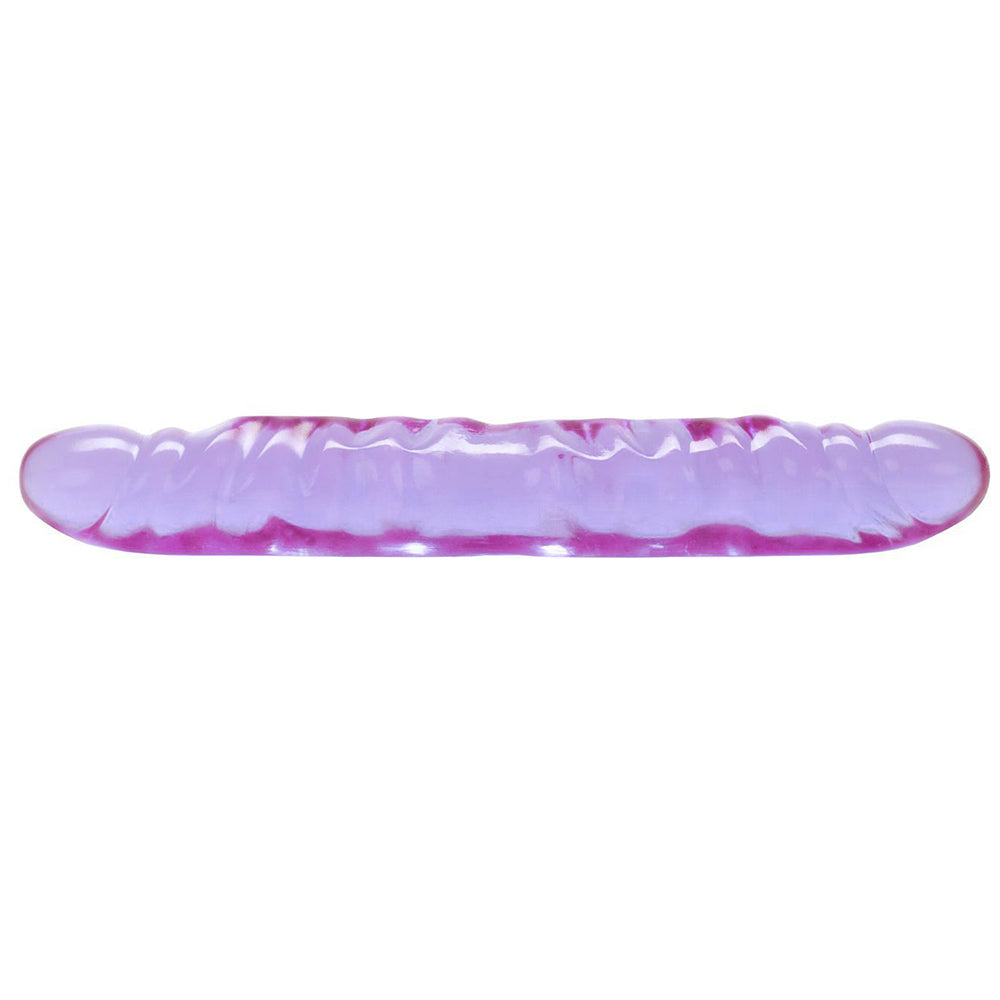 Reflective Gel 12 Inch Veined Double Dildo