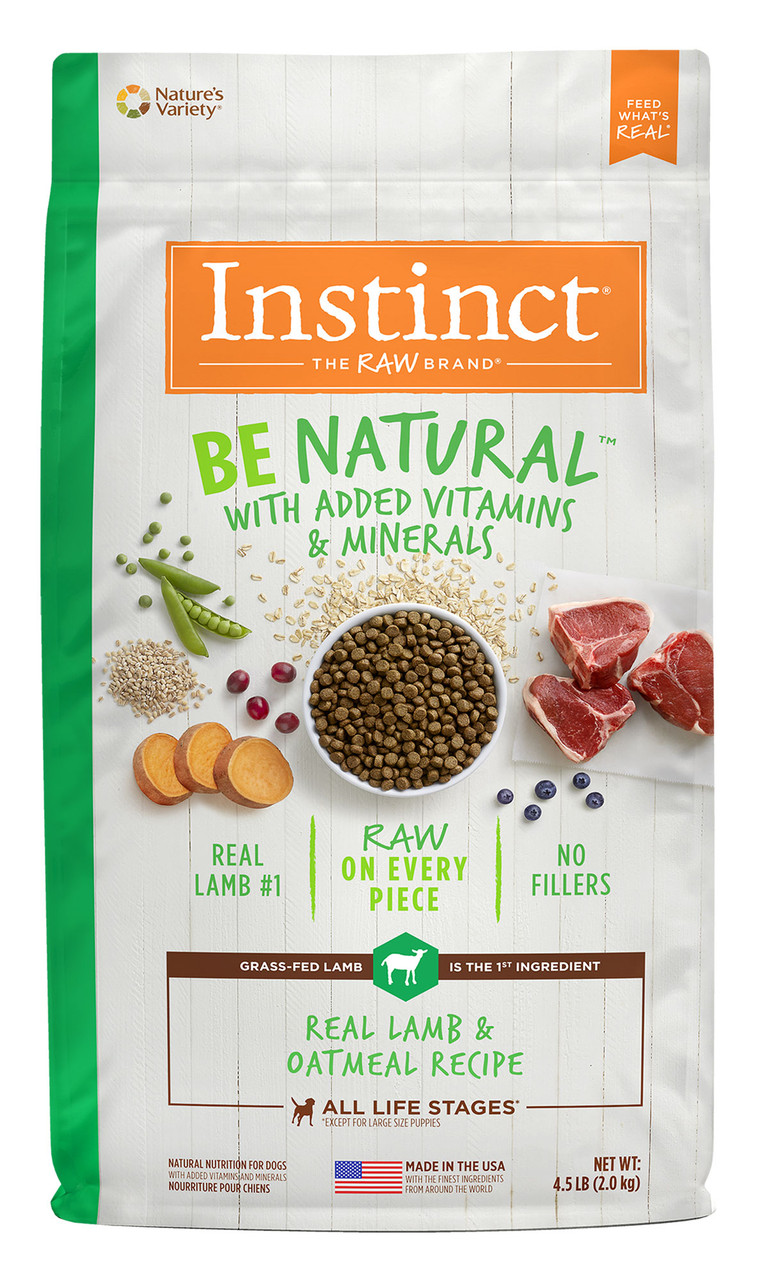 Nature's Variety Instinct Be Natural Lamb and Oatmeal Dry Dog Food