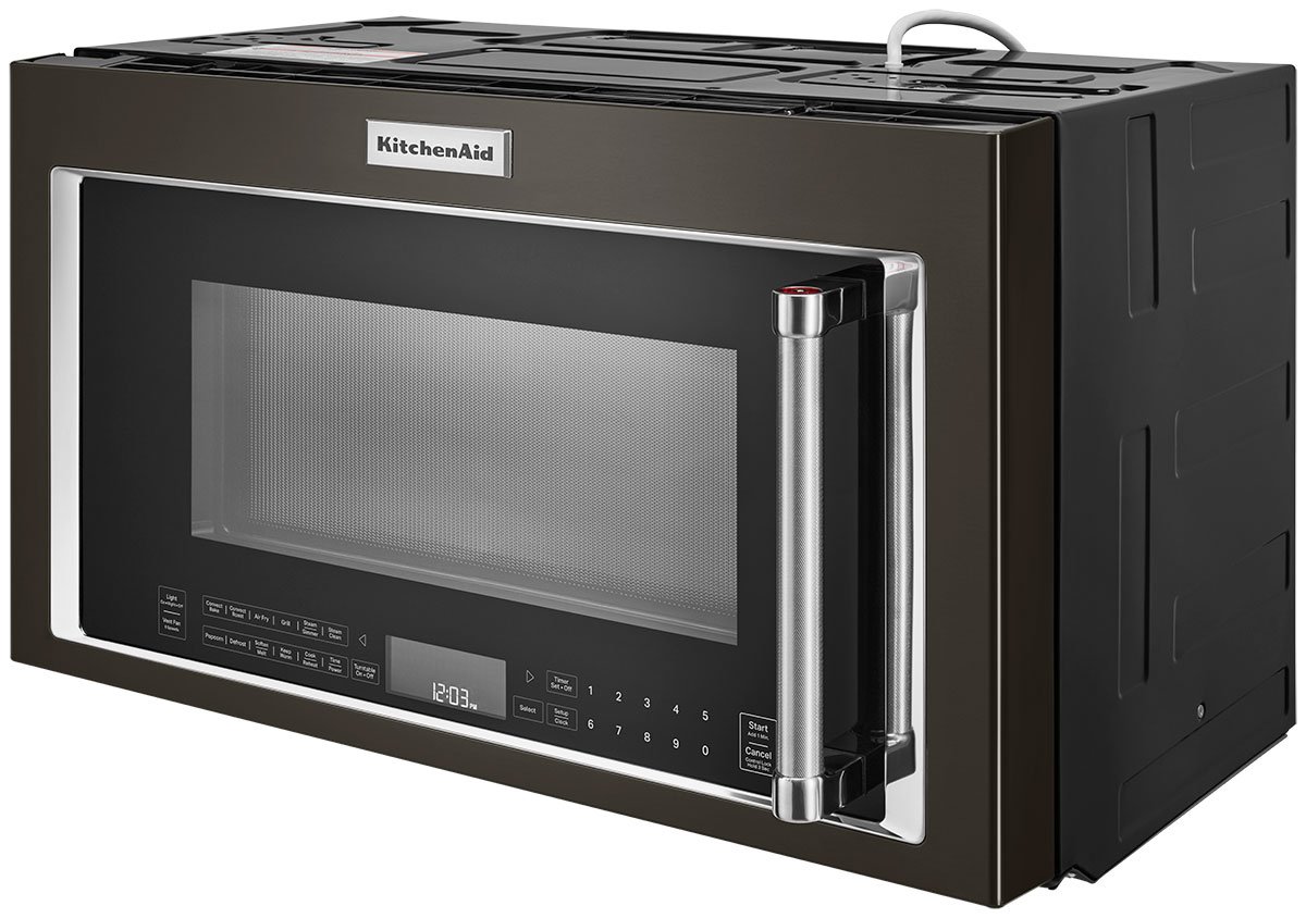 KitchenAid 1.9 Cu. Ft. PrintShield Black Stainless Steel Over-The-Range Convection Microwave With Air Fry Mode