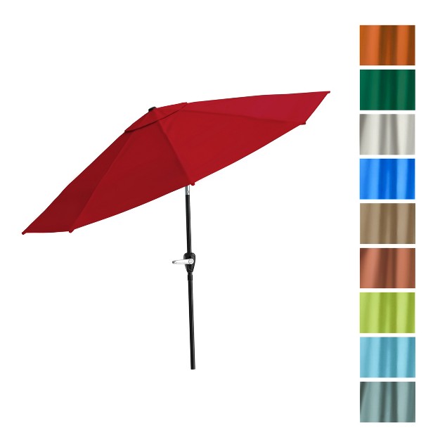 Nature Spring 10 x27 Patio Umbrella Red