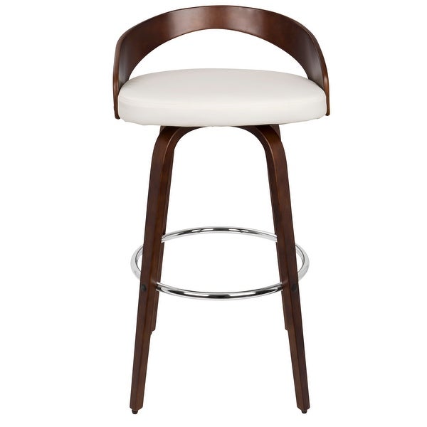 Carson Carrington Stavanger Mid-century Modern Fixed-Height Bar Stool (Set of 2)