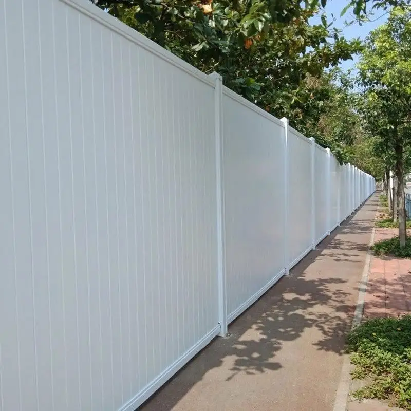 Factory 6Ft.H X6Ft.W Factory Direct Supply Various Colors Pvc Plastic Vinyl Fences Panels For Grden Privacy Fencing/