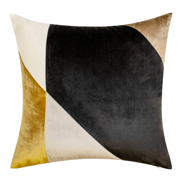 Oversize Angular Color Block Square Throw Pillow Neutral Edie home