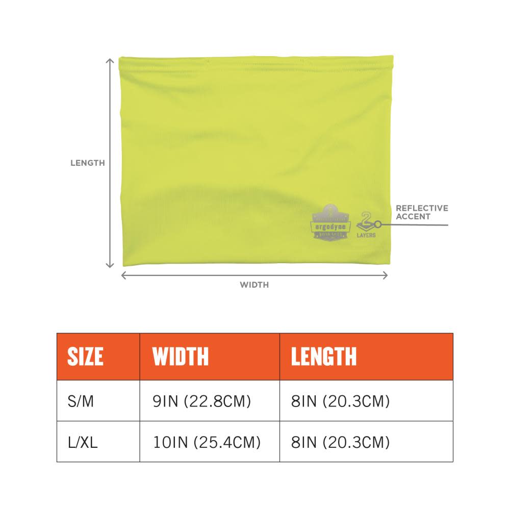 Ergodyne Chill Its 6489 2 Layer Cooling Multi Band Lime ;