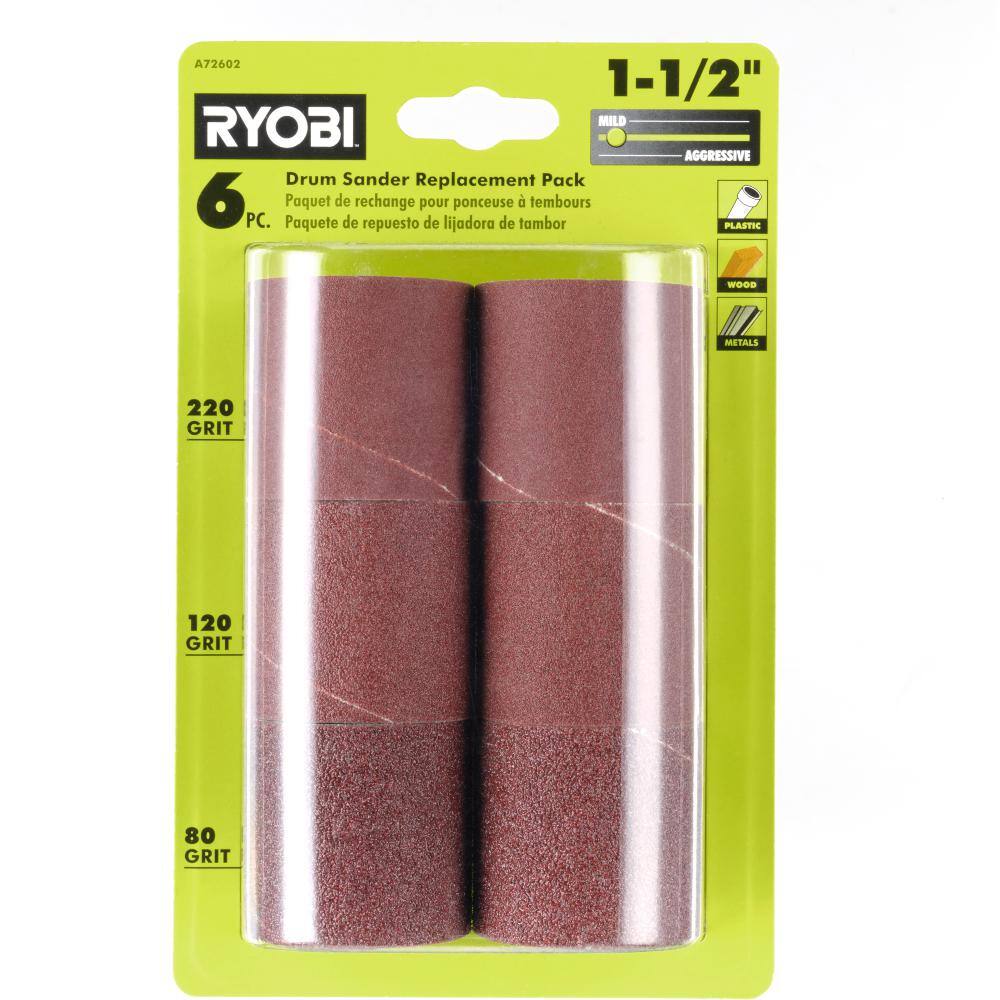 RYOBI Drum Sander Replacement Pack (6-Piece) A72602