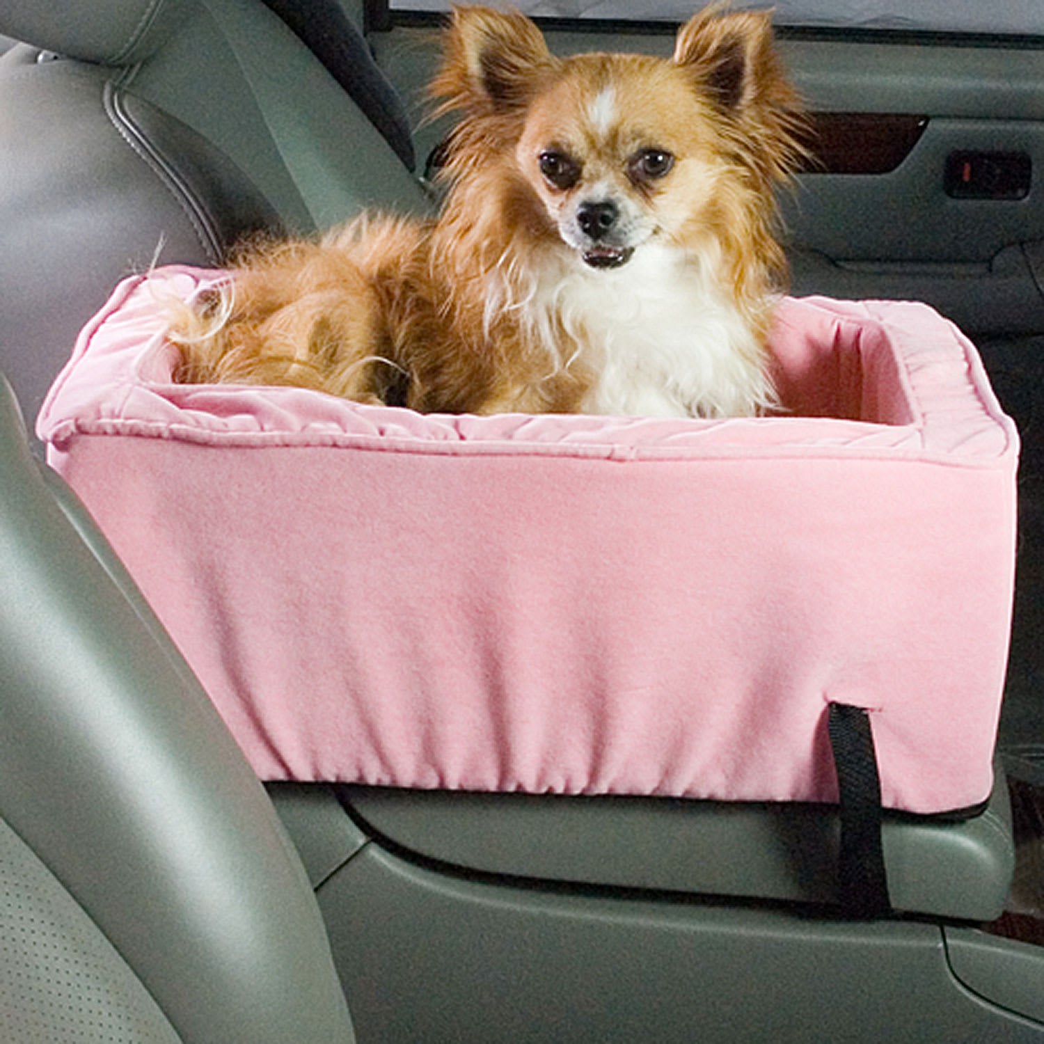 Snoozer Pink Luxury Console Lookout Dog Car Seat