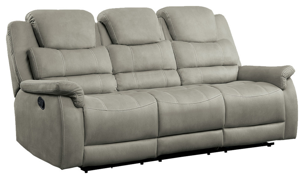 Prose Double Reclining Sofa   Transitional   Sofas   by Lexicon Home  Houzz