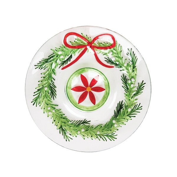 Ornament Wreath Chip and Dip Bowl